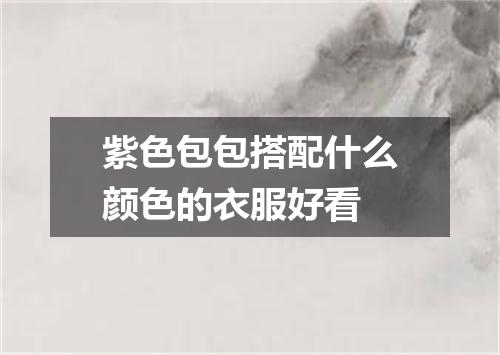 紫色包包搭配什么颜色的衣服好看