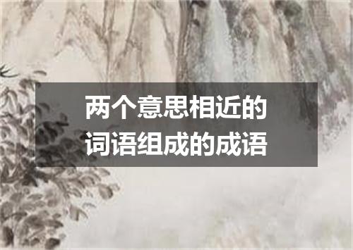 两个意思相近的词语组成的成语