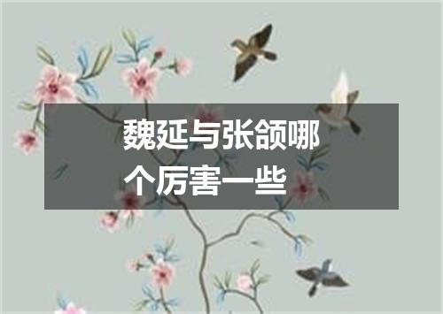 魏延与张颌哪个厉害一些
