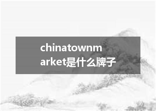 chinatownmarket是什么牌子