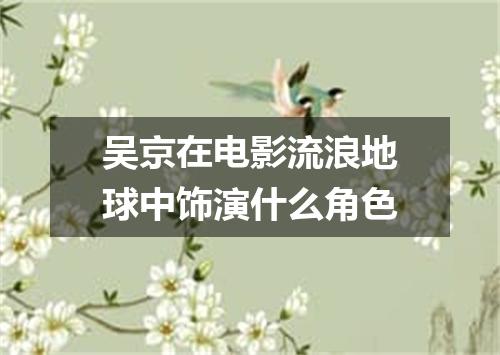 吴京在电影流浪地球中饰演什么角色