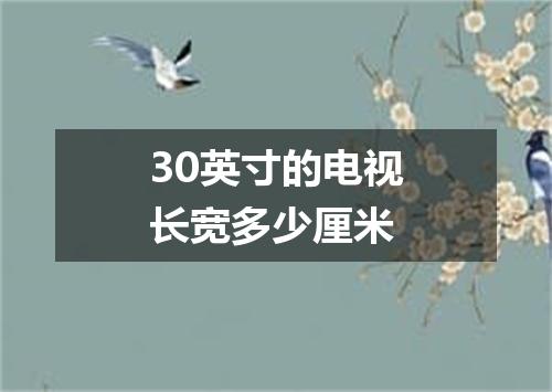 30英寸的电视长宽多少厘米