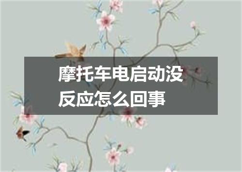 摩托车电启动没反应怎么回事