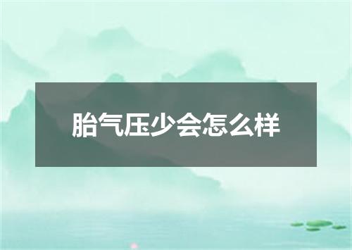 胎气压少会怎么样