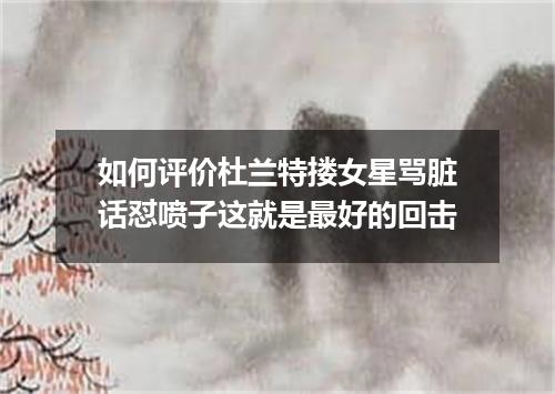 如何评价杜兰特搂女星骂脏话怼喷子这就是最好的回击