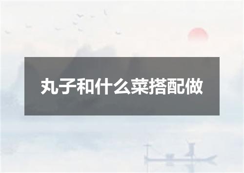 丸子和什么菜搭配做