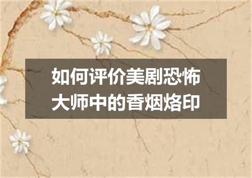 如何评价美剧恐怖大师中的香烟烙印