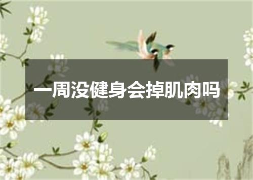 一周没健身会掉肌肉吗