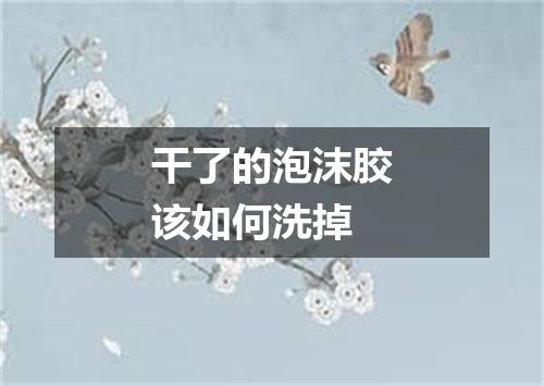 干了的泡沫胶该如何洗掉