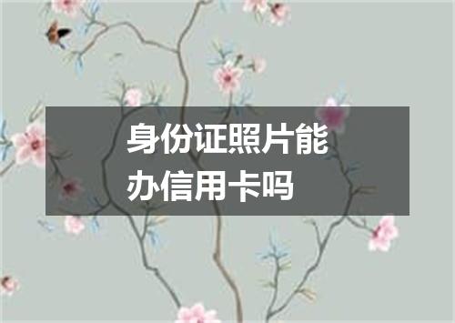 身份证照片能办信用卡吗