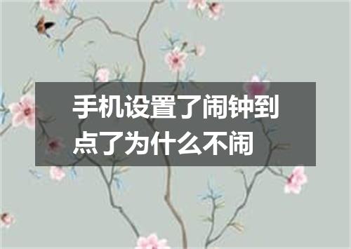 手机设置了闹钟到点了为什么不闹
