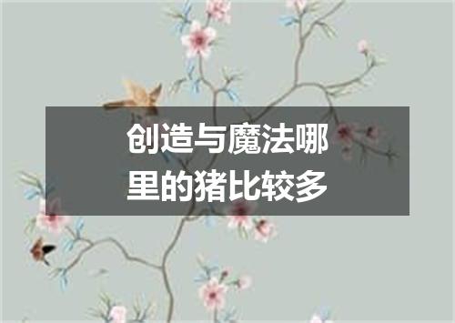 创造与魔法哪里的猪比较多