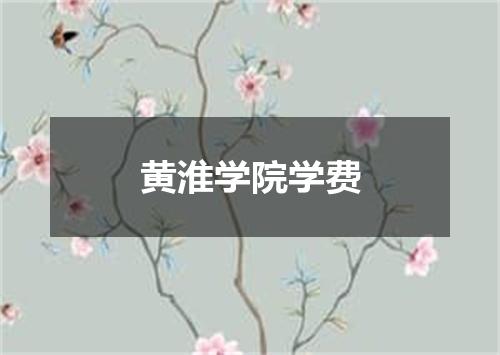 黄淮学院学费