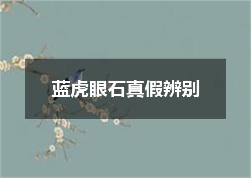 蓝虎眼石真假辨别