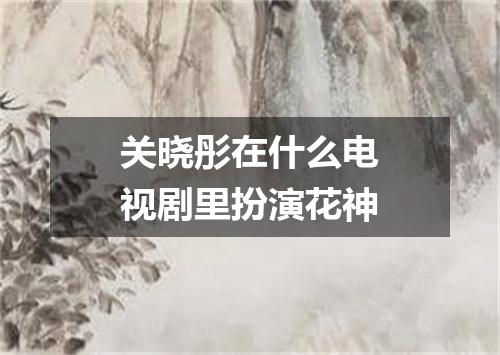 关晓彤在什么电视剧里扮演花神