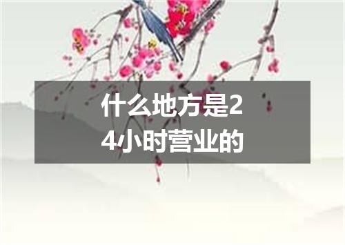 什么地方是24小时营业的