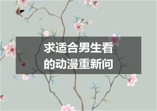 求适合男生看的动漫重新问
