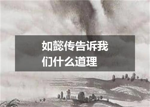 如懿传告诉我们什么道理