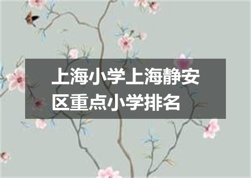 上海小学上海静安区重点小学排名