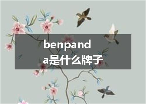 benpanda是什么牌子