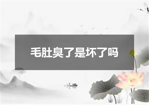 毛肚臭了是坏了吗