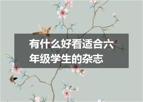 有什么好看适合六年级学生的杂志