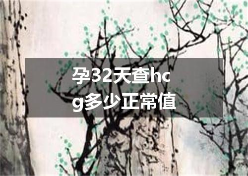 孕32天查hcg多少正常值
