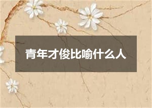 青年才俊比喻什么人