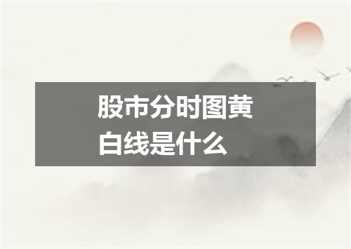 股市分时图黄白线是什么