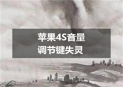 苹果4S音量调节键失灵