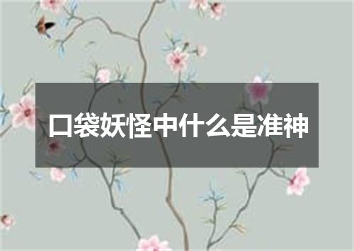 口袋妖怪中什么是准神
