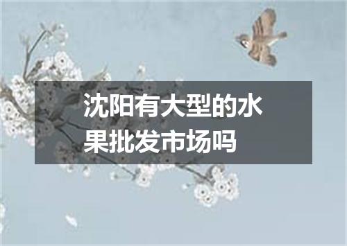 沈阳有大型的水果批发市场吗