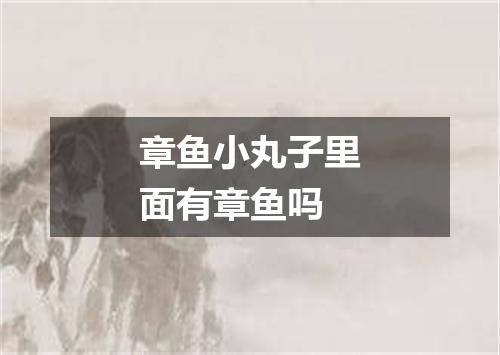 章鱼小丸子里面有章鱼吗