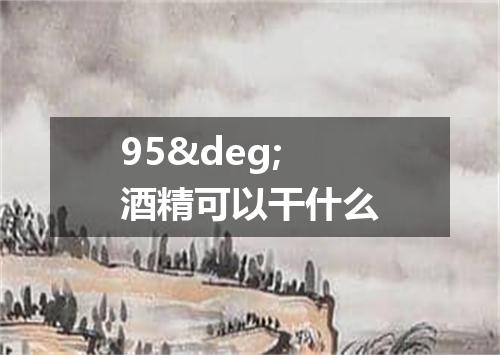 95&deg;酒精可以干什么