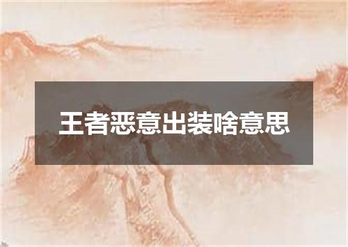 王者恶意出装啥意思