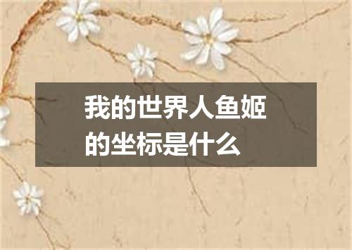 我的世界人鱼姬的坐标是什么