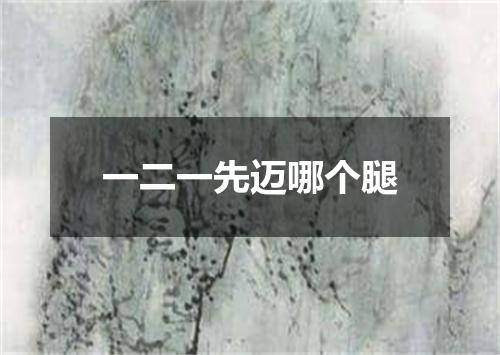 一二一先迈哪个腿