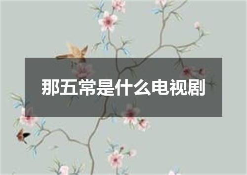 那五常是什么电视剧