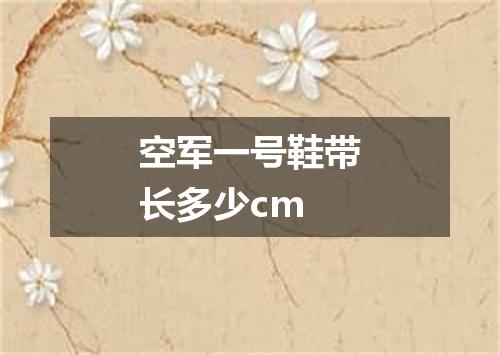 空军一号鞋带长多少cm