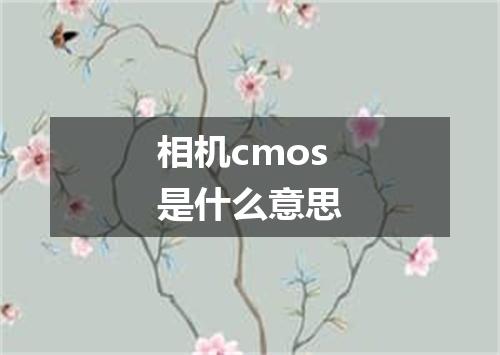 相机cmos是什么意思