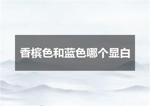 香槟色和蓝色哪个显白