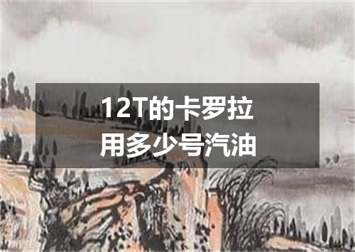 12T的卡罗拉用多少号汽油