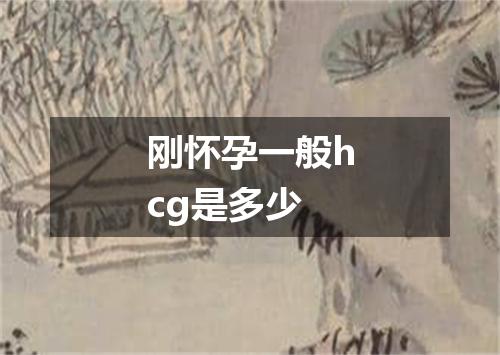 刚怀孕一般hcg是多少
