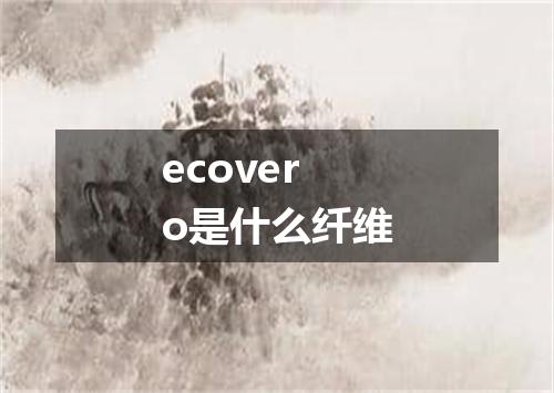 ecovero是什么纤维