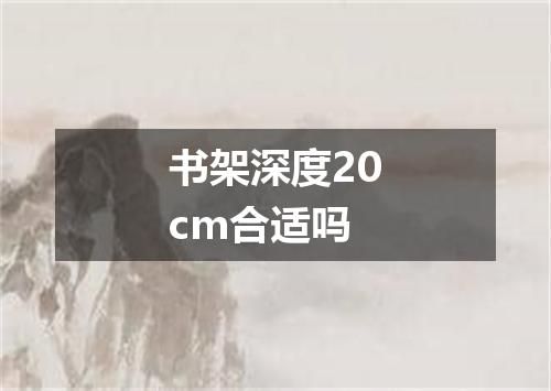 书架深度20cm合适吗