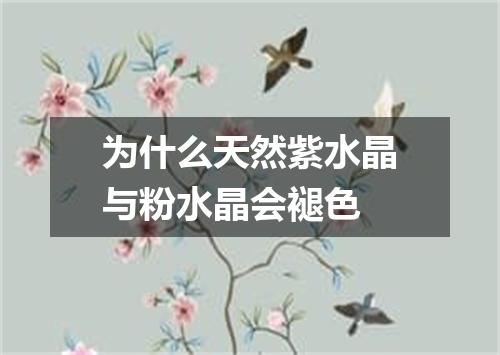 为什么天然紫水晶与粉水晶会褪色