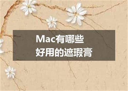 Mac有哪些好用的遮瑕膏