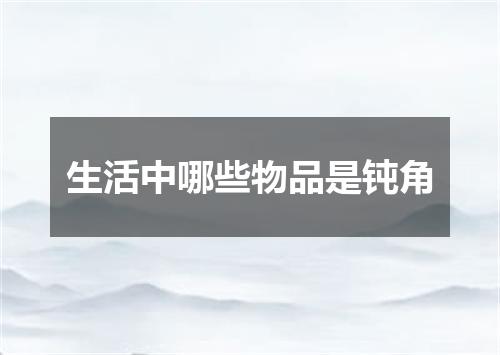 生活中哪些物品是钝角