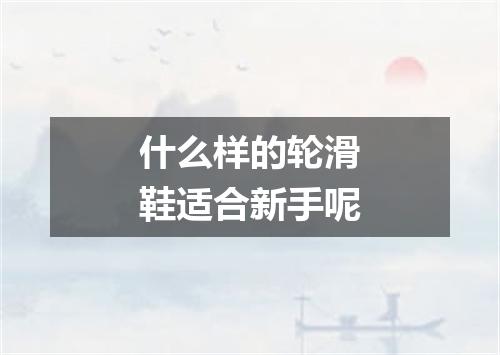 什么样的轮滑鞋适合新手呢