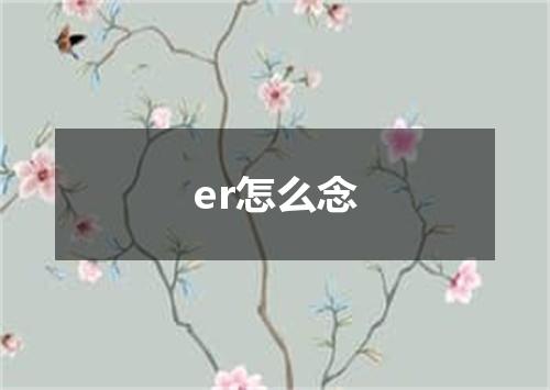 er怎么念